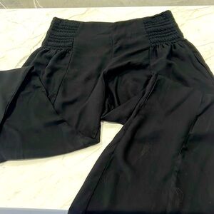 Black rayon pants